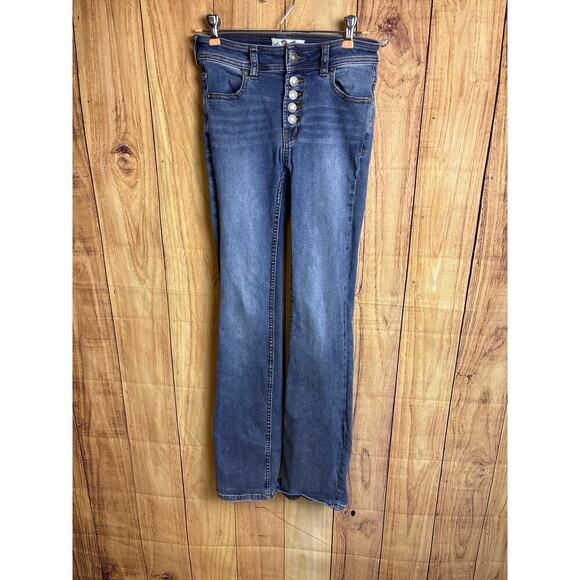 We the Free Boot Cut Stretch Button Fly Jeans Women's Size 24 - Picture 4 of 5